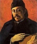 Gauguin-mű a karácsonyfa-díszek között