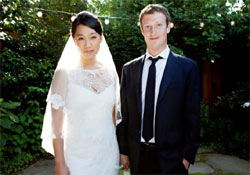 A Facebook alapítója feleségül vette barátnőjét