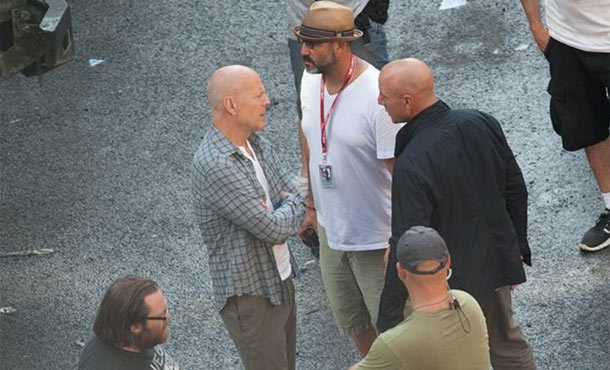 Bruce Willis megint a belvárosban forgatott